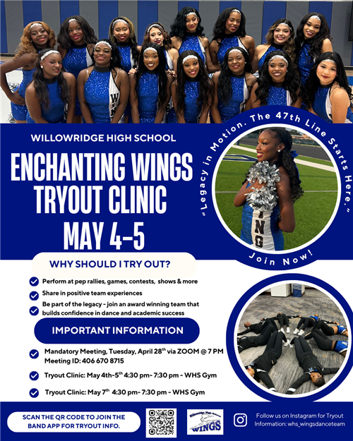 Dance Team Tryout Flyer